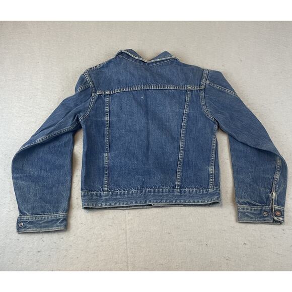 Vintage Gauchos Denim Jean Jacket Mens Sz 38 (Chest) Selvedge - Picture 7 of 10